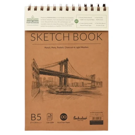 Scholar Paryavaran Sketch Book B5 50Sheets 150Gsm Psb8 1N