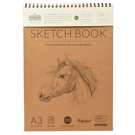 Scholar Paryavaran Sketch Book A3 50Sheets 150Gsm Psb3 1N
