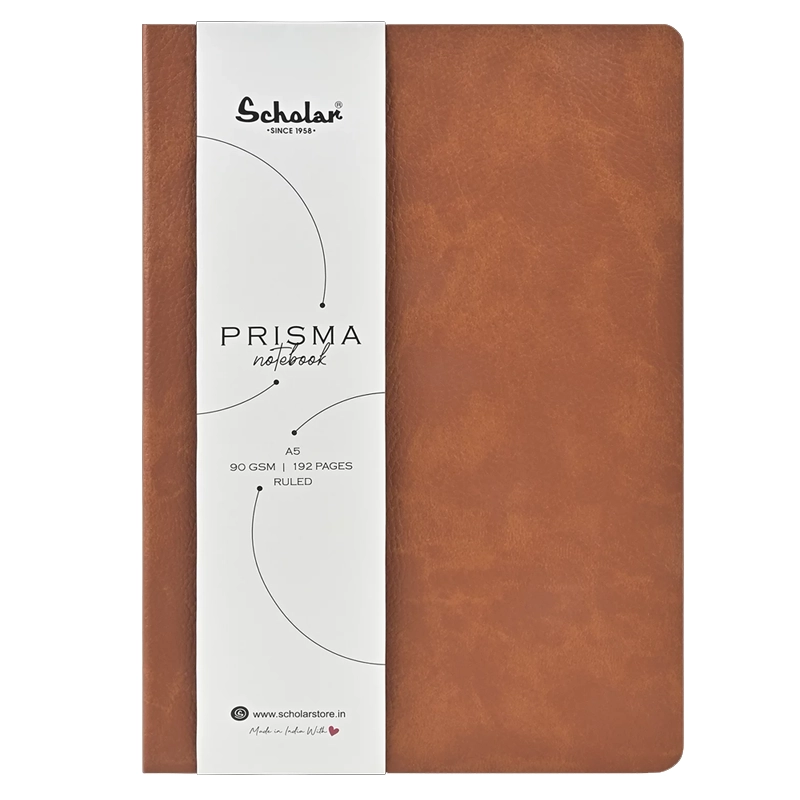 Scholar Prisma Notebook A5 90Gsm 192Pages -Tan- Psm2 1N