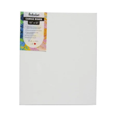 Scholar White Canvas Painting Board (25.4 X 30.48Cm) 10" X 12" Cv1012 1N