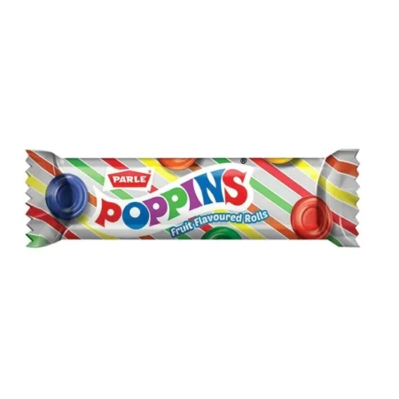 Parle Poppins Fruit Flavoured Rolls 25G