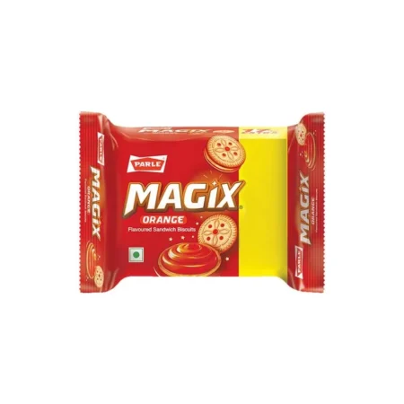 Parle Magix Orange Flavoured Sandwich Biscuits 58G+10G Extra