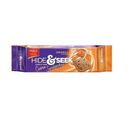 Parle Platina Hide & Seek Choco Chip Orange Flavoured Creme Sandwiches 100G