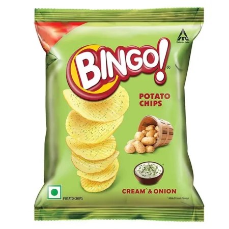 Itc Bingo Yumitos Cream &Amp; Onion Potato Chips 24G