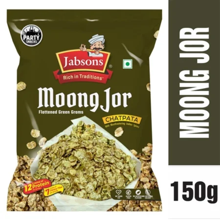JABSONS MOONG JOR FLATTEDGREEN GRAMS CHAPATA WITH MOUTHWATERING INDIANSPICES 150G