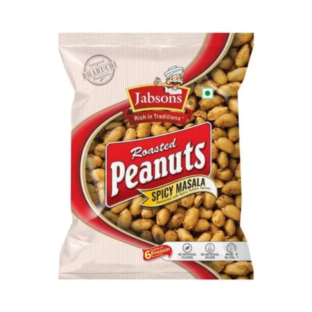 Jabsons Roasted Peanuts Spicy Masala 140G