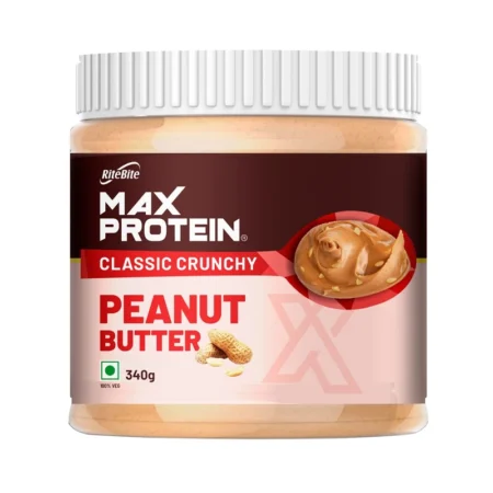 Rite Bite Max Protein Classic Crunchy Peanut Butter 340G