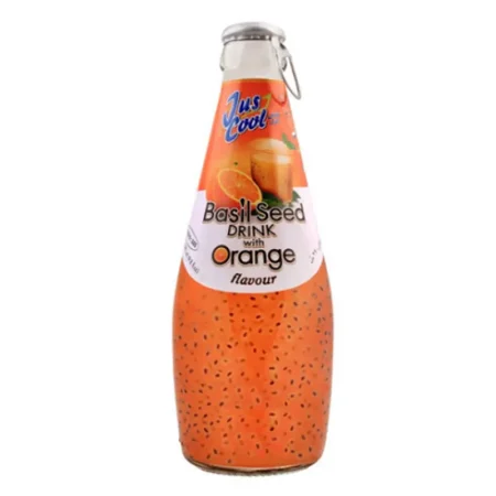 Jus Cool Basil Seed Drink With Orange Flavour 290Ml