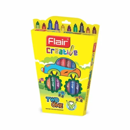 Flair Creative Two In One Water Colour Marker 10Pcs 1Packet