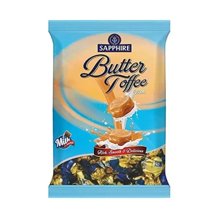 SAPPHIRE BUTTER TOFFEE MILK RICH SMOOTH AND DELICIOUS 185G