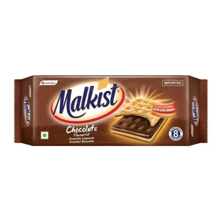 Mayora Malkist Chocolateflavoured Crunchy Layered Cracker Biscuits 144G