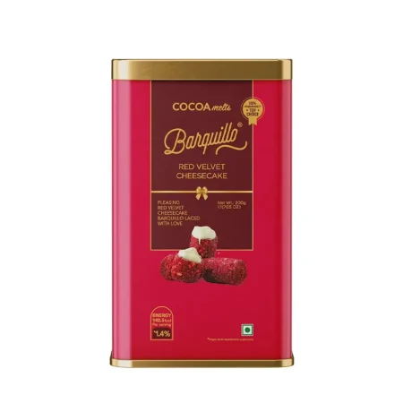 Cocoa Melts Barquillo Red Velvet Cheese Cake Tin Pack 200 G