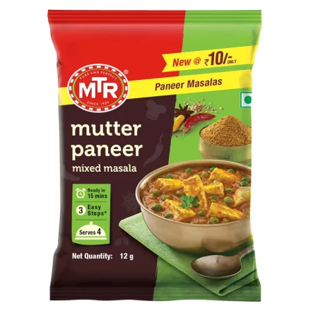 Mtr Mutter Paneer Mixed Masala 12Gm