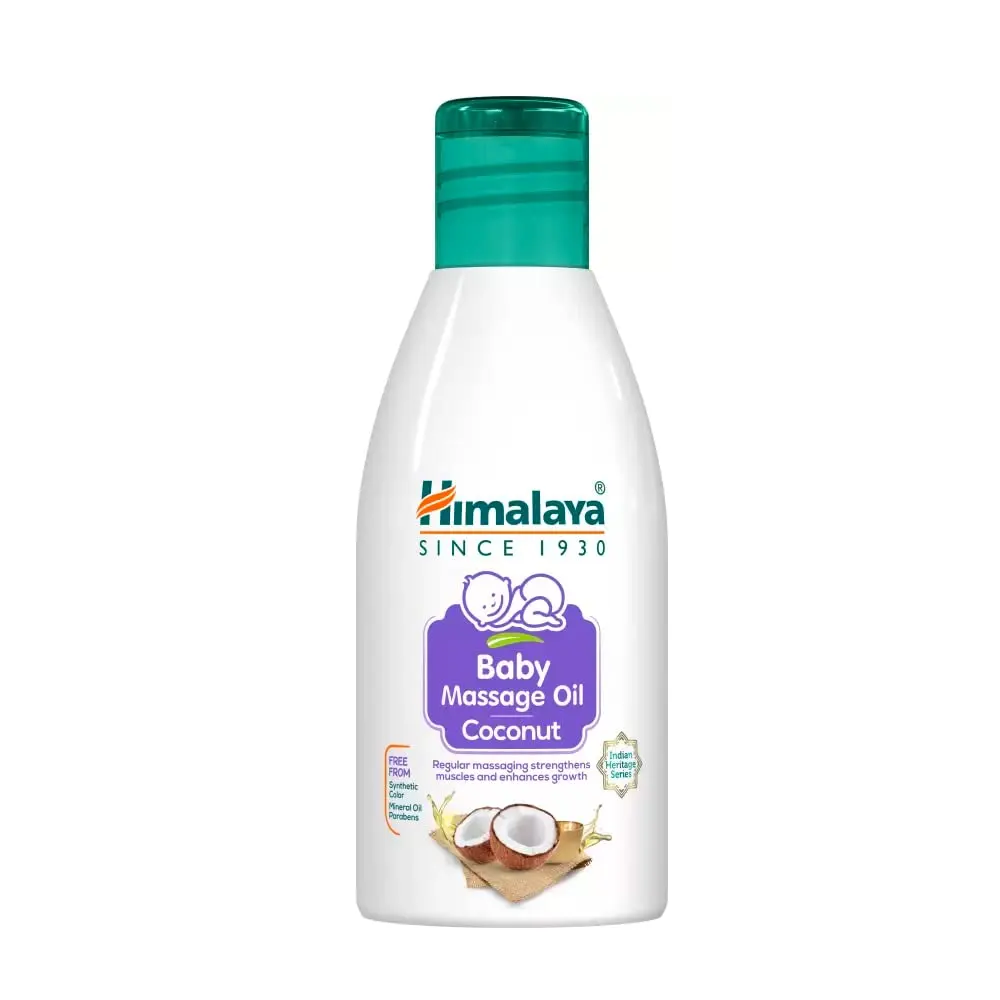 Himalaya Baby Massage Oil Coconut100Ml + Free Baby Powder 50G