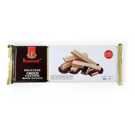 Kravour Delicious Choco Flavoured Wafer Biscuits100Gm