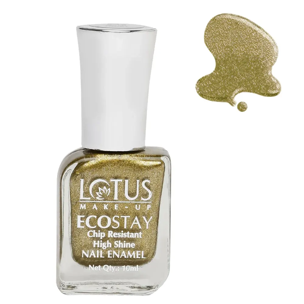 Lotus Make-Up Ecostay Nail Enamel E44 Gold Frost 10Ml