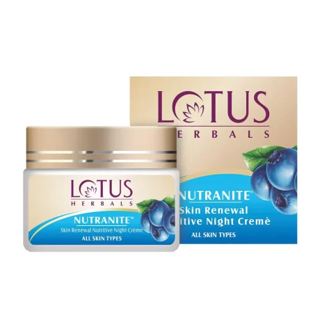 Lotus Herbals Nutranite Skin Renewal Nutritive Night Creme All Skin Types 50G