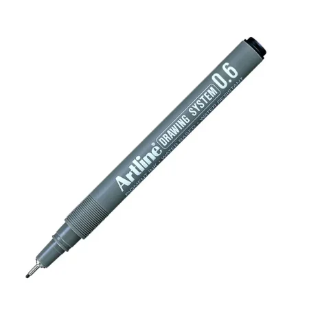 Artline Drawing System Black 0.6Mm 1N