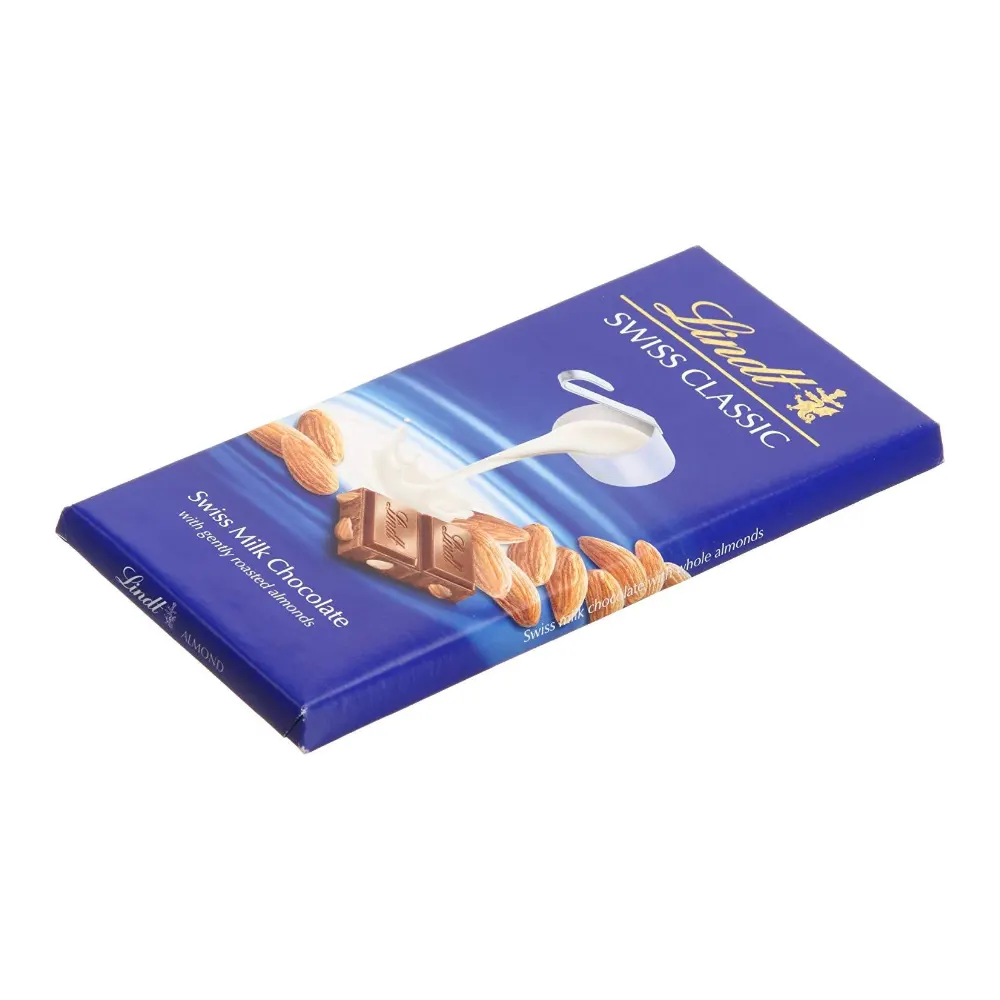 Lindt Swiss Classic Swiss Milk Chocolate With Raisins, Gently Roasted Hazelnuts & Almonds 100G