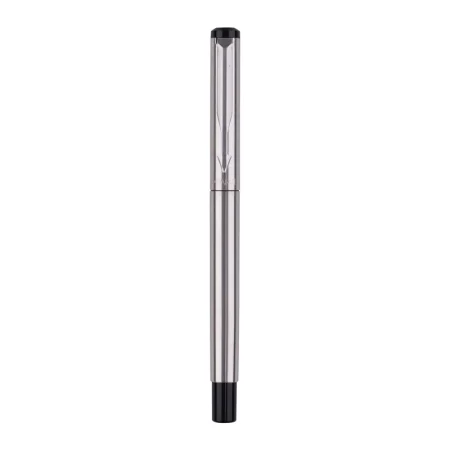 PARKER VECTOR STAINLESS STEEL CHROME TRIM ROLLER BALL PEN REFILLABLE 1N