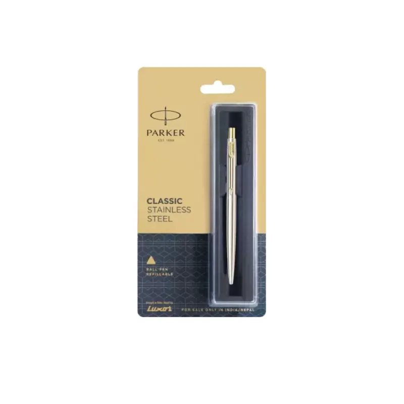 Parker Classic Stainless Steel Ball Pen With Chrome Plated Clip 1N