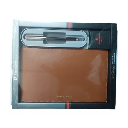 Pierre Cardin Majestic Set Of Zipper Clutch & Emperor Roller Pen