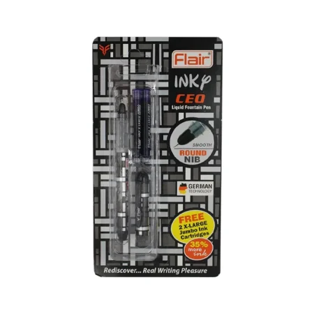 Flair Inky Ceo Liquid Ink Foundation Pen 2N X-Large Jumbo Ink Cartridge 1N