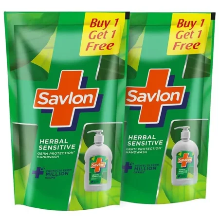 Savlon Hand Wash Herbal Sensitive Promo Pack 675 Ml X 2 =1350Ml