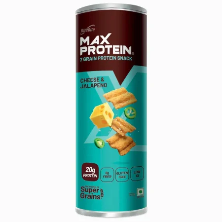 Rite Bite Max Protein 7 Grain Protein Snack Cheese &Amp; Jalapeno 120G