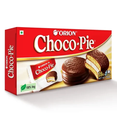 ORION CHOCO PIE ENJOY THE FINEST TASTE OF ORIGINAL CHOCOLATE PIE 28GX6PACKS =168G