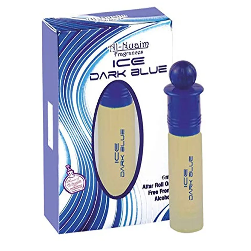 Al-Nuaim Ice Dark Blue Attar Roll On 6Ml