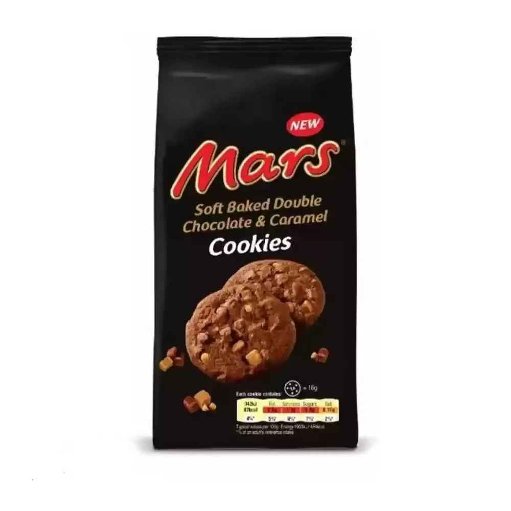 Mars Soft Baked Double Chocolate & Caramel Cookies 162G