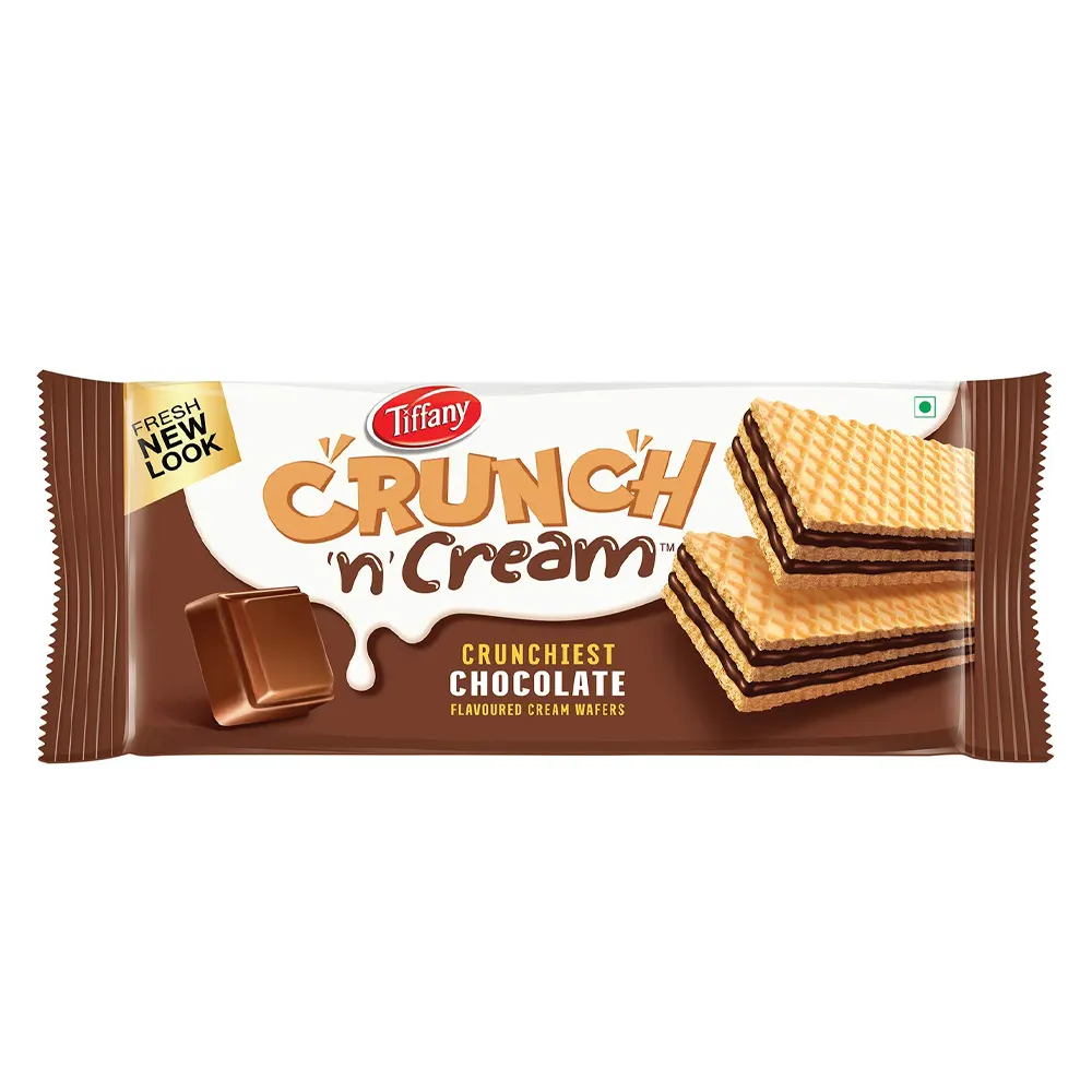 Tiffany Crunch N Cream Crunchiest Chocolate Flavoured Cream Wafers 65G
