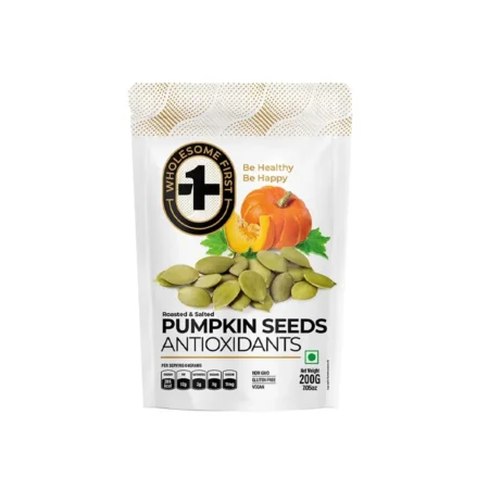 Wholesome First Roasted & Salted Pumpkin Seeds Antioxidants 200G