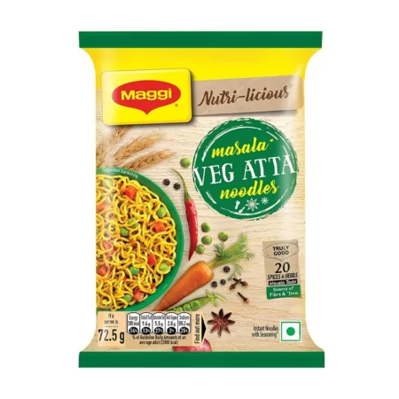 Nestle Maggi Nutri-Licious Masala Veg Atta Noodles. 72.5G