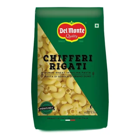 DEL MONTE QUALITY FOOD CRAFT CHIFFERI RIGATI 100% DURUM WHEAT SEMOLINA 400G