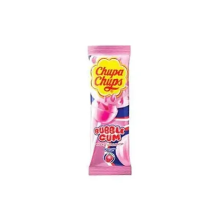 Chupa Chups Bubble Gum Filled Lollipop Strawberry Flavour 11G