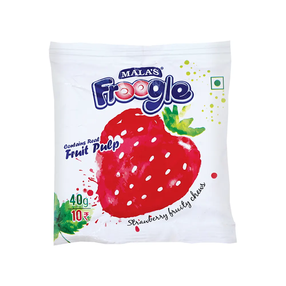 Mala'S Froogle Contains Real Fruit Pulp Strawberry Fruity Chews 40G