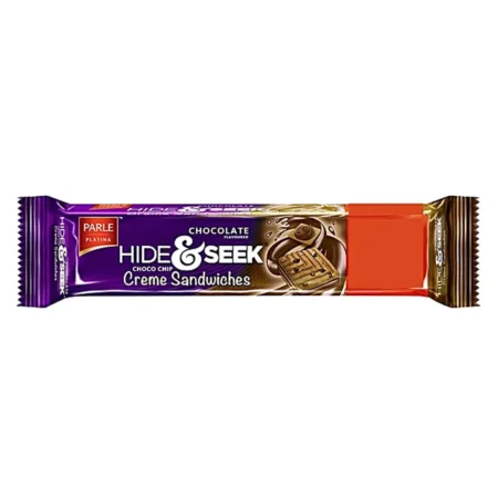 Parle Platina Hide & Seek Chocolate Flavoured Choco Chip Creme Sandwiches 125G