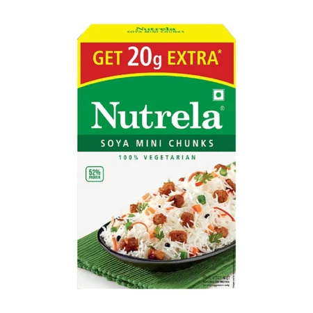 Nutrela Soya Mini Chunks 100% Vegetarian 200G+20G Extra=220G