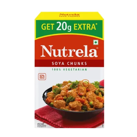 Nutrela Soya Chunks 100% Vegetarian 200G+20G Extra=220G