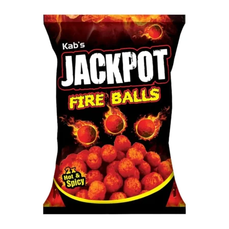 Kab'S Jackpot Fire Balls 2X Hot & Spicy 60G
