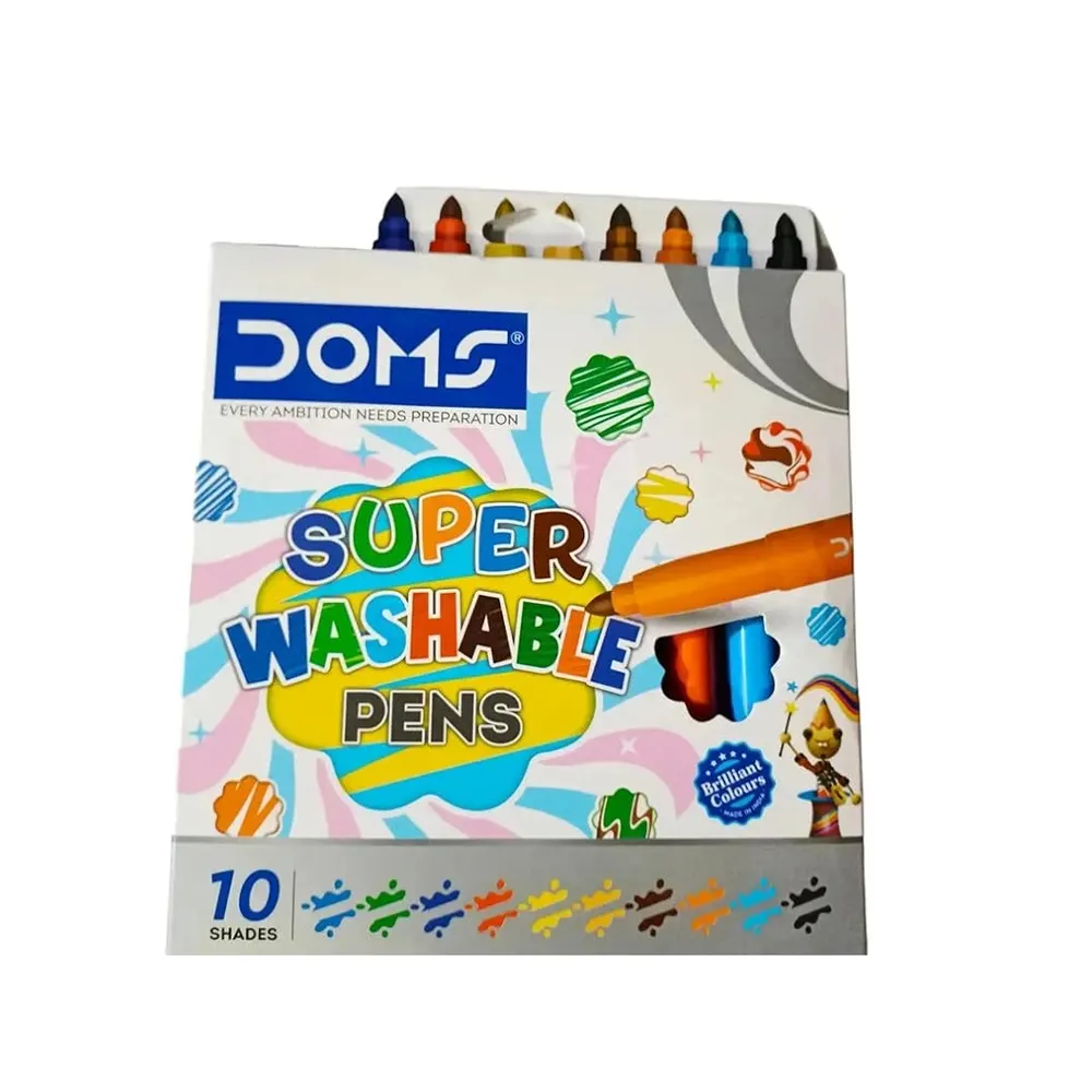 Doms Super Washable Pens 10Shades 80159 1N