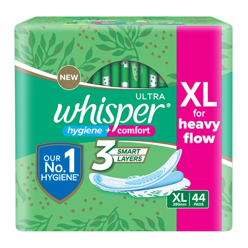 Whisper Hygiene + Comfort Xl 280Mm 44 Pads