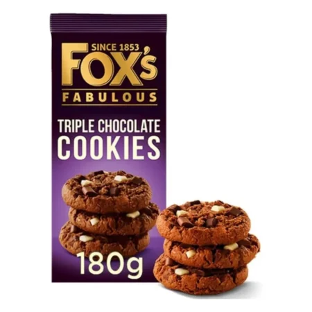 Fox'S Fabulous Triple Chocolate Cookies 180G.