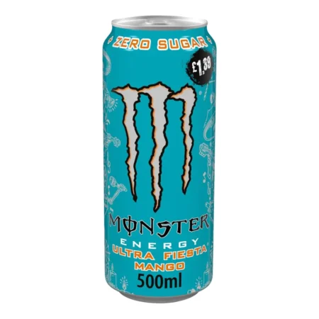 Monster Energy Ultra Fiesta Mango Zero Sugar + L- Carnitine + Taurine 500Ml