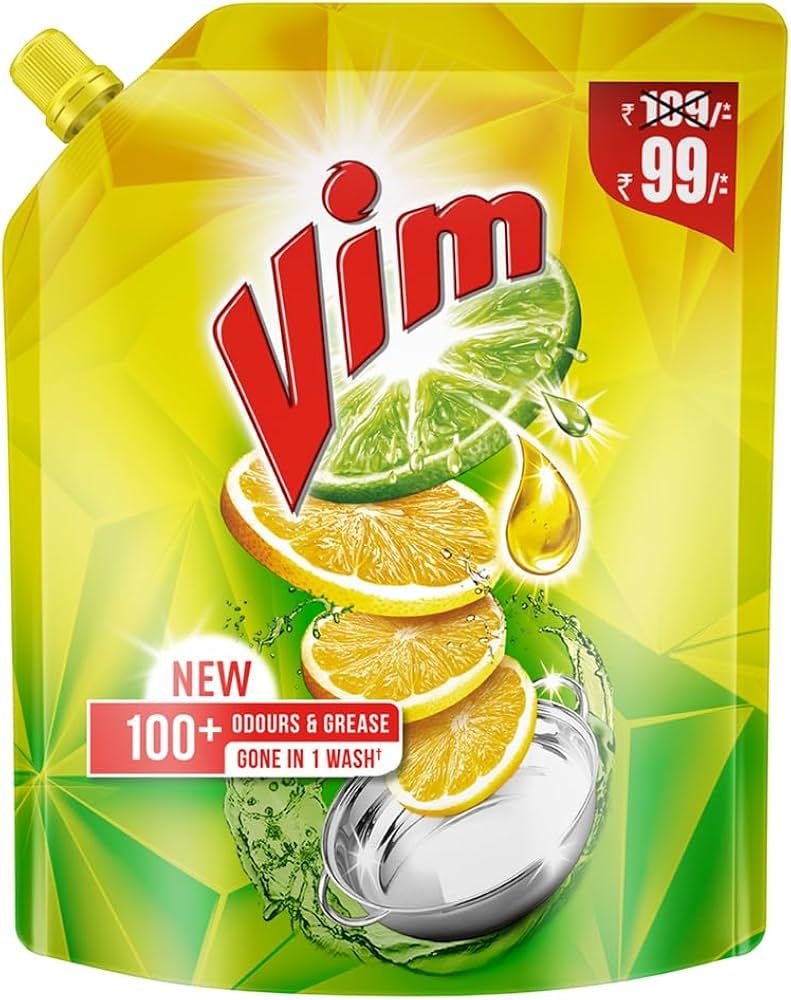 Vim Drop Dish Wash Pouch 500Ml