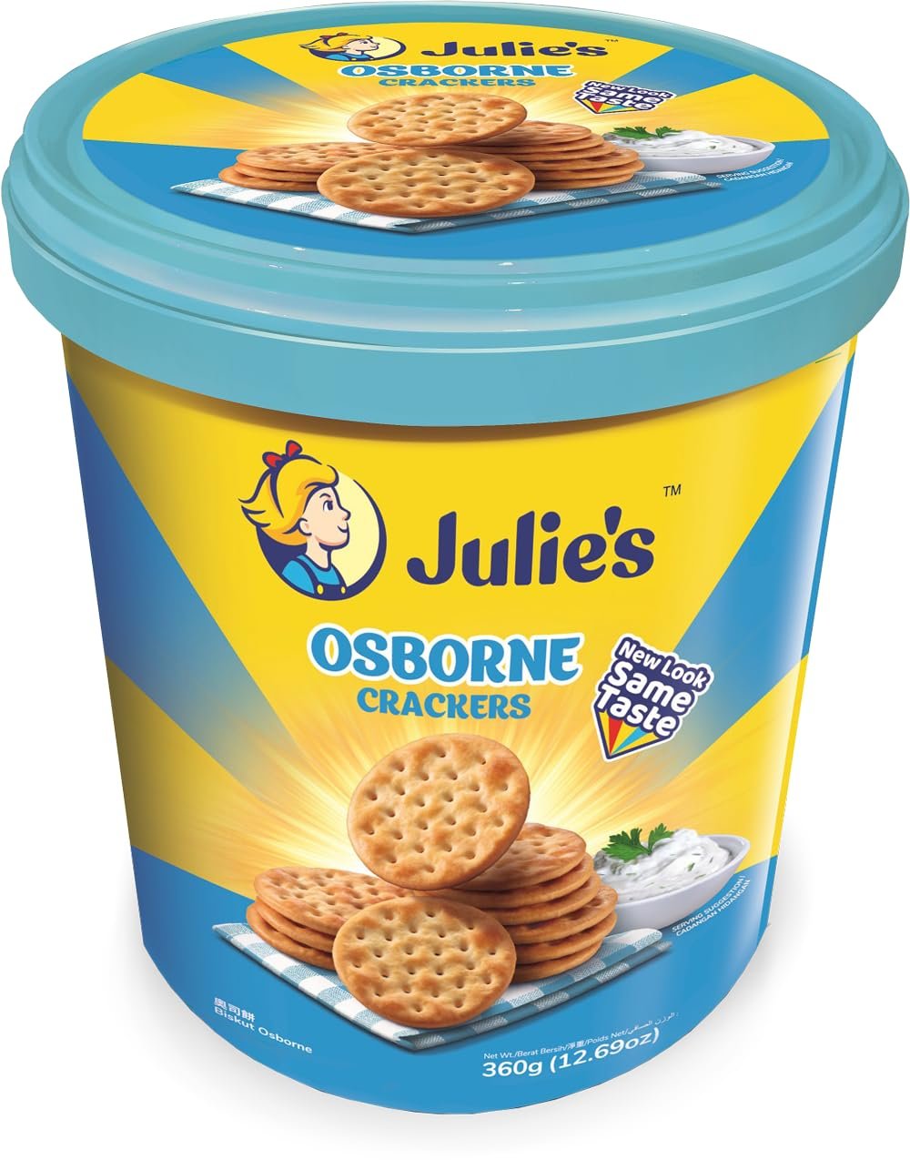 Julies'S Cheese Crackers Net Wt 360G