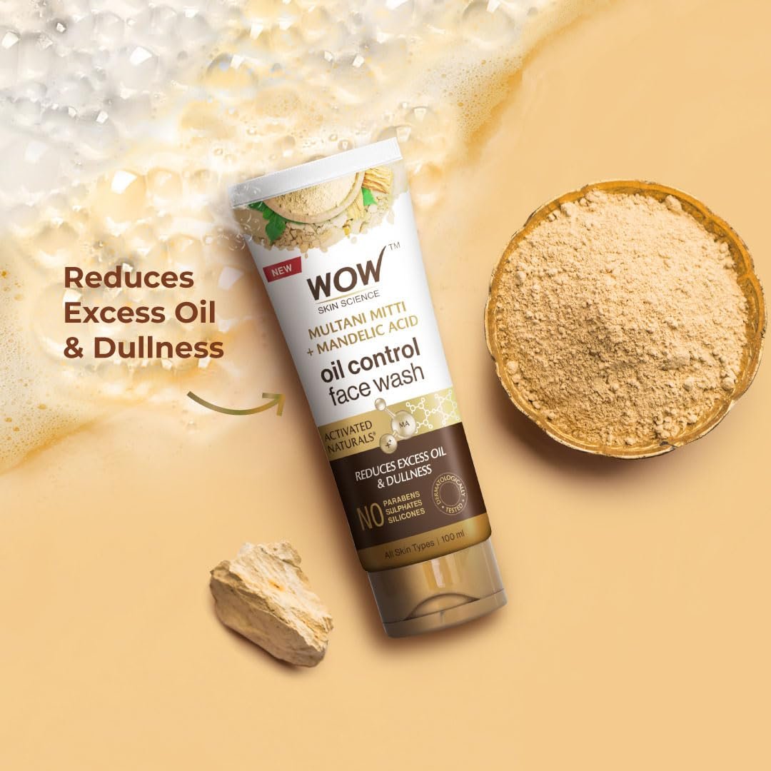 Wow Skin Science Multani Mitti Face Wash 100Ml