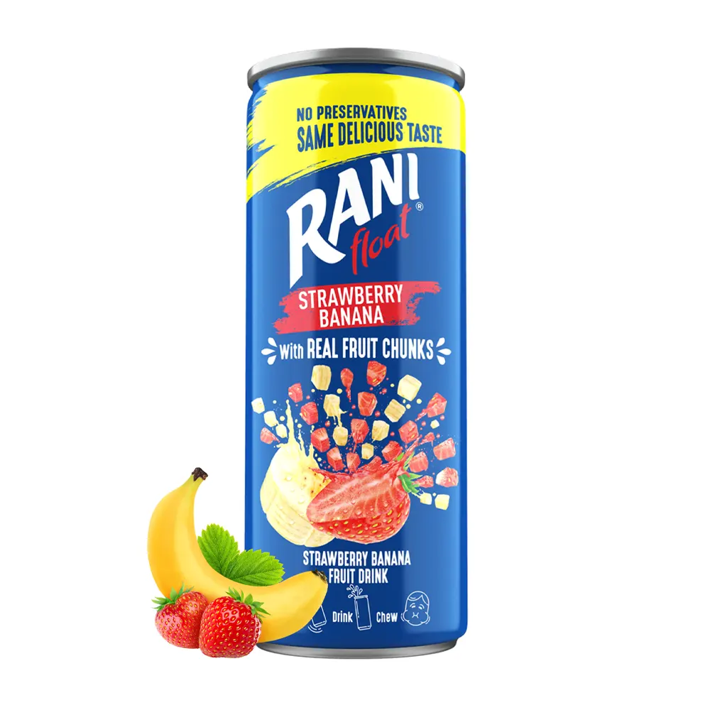 Rani Float Strawberry Banana With Real Fruit Chunks 240Ml